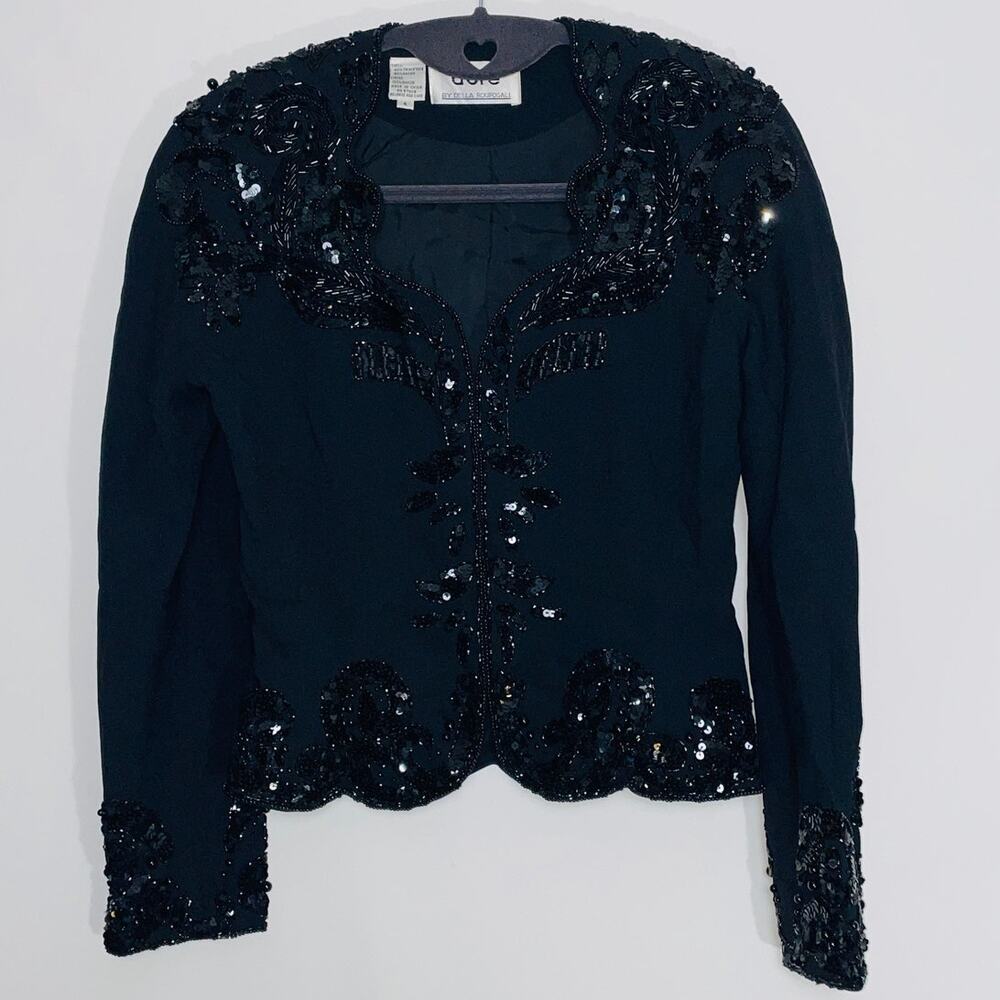 Vintage D'Ore‎ by Della Roufogali Sequined Jacket - Women's Size 4 - Fabulous!